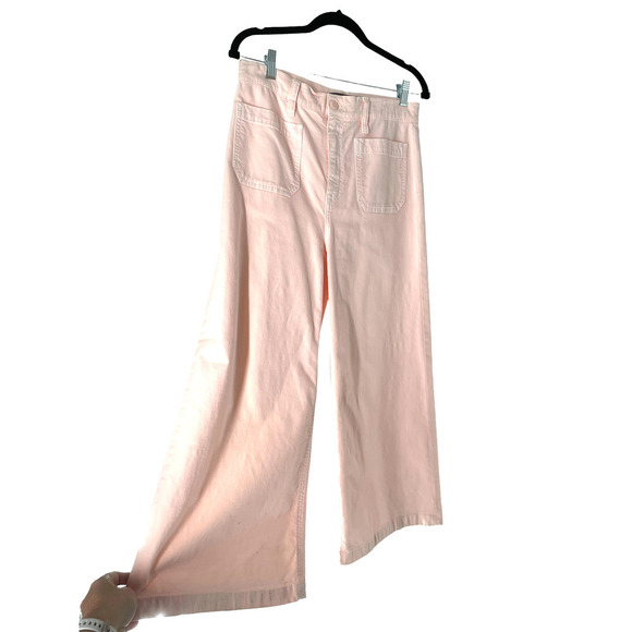 Point SUR SUBTLE PINK WIDE LEG CROP PANT - Picture 2 of 9